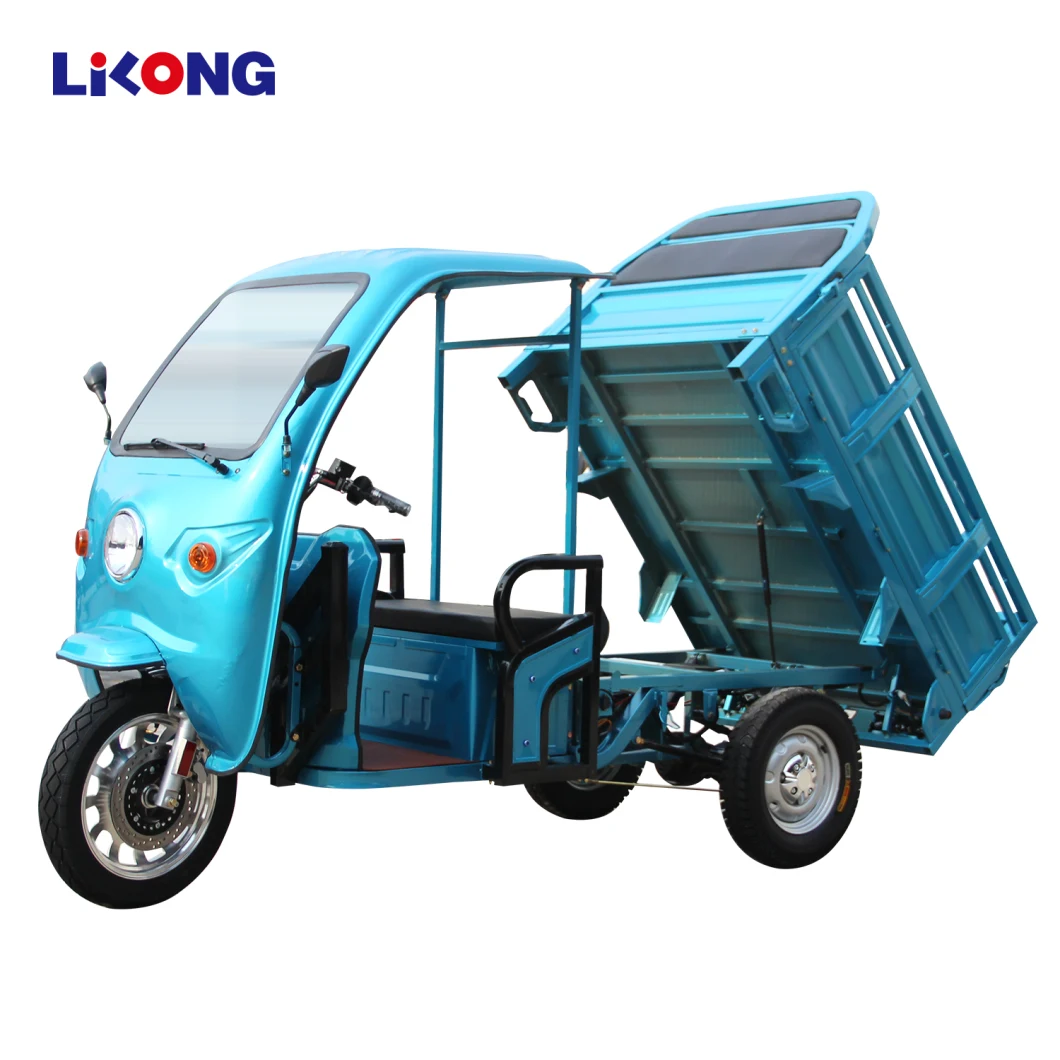 Lilong EEC Certificated Cargo Electric Tricycle Rain Shield Rain Cover 3 Wheeler E-Loader