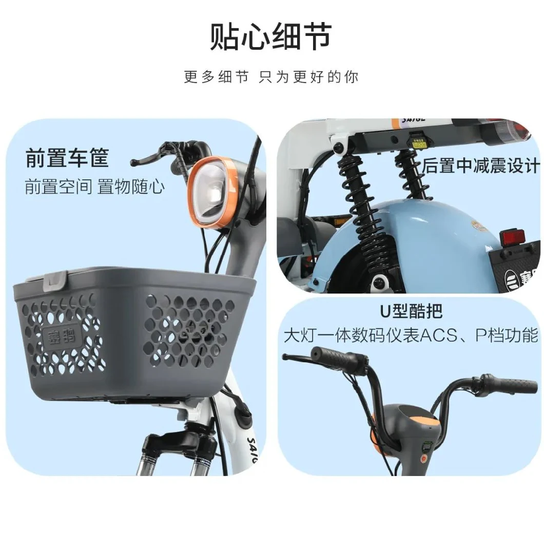 30-50km E-Bike 48V20ah Lead-Acid/ Lithium Battery Cheap Electric Scooter of Smart New Design 2-Wheeler