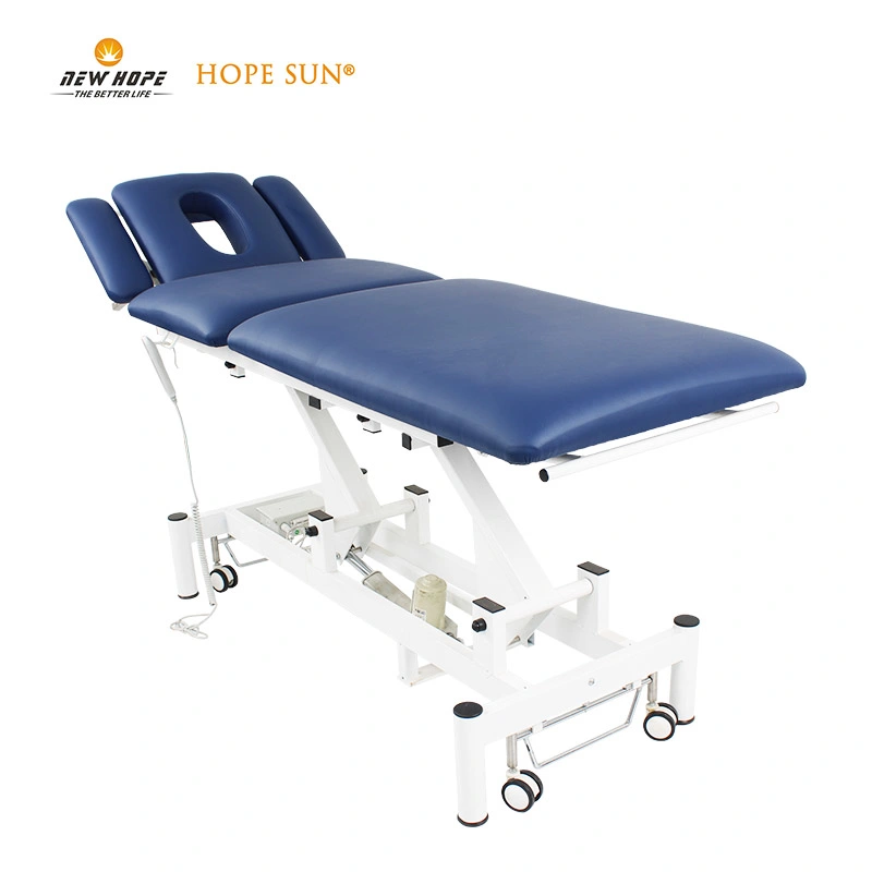 HS5202 Beauty Salon SPA Furniture Electric Folding Adjustable Physiotherapy Treatment Massage Table